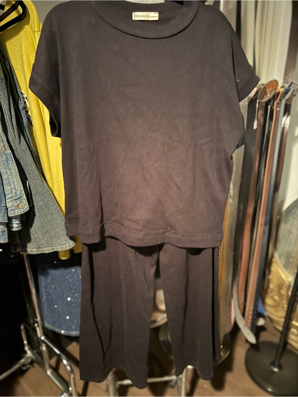 Zenana Black Lounge Pant set